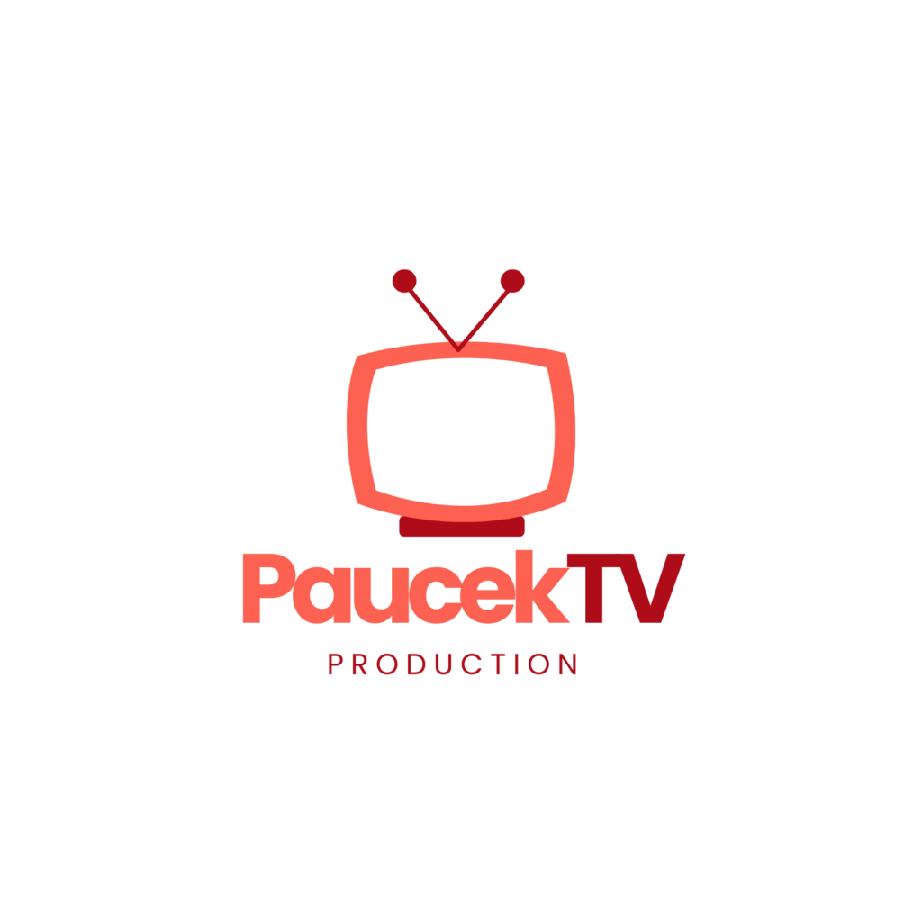 red simple tv production logo