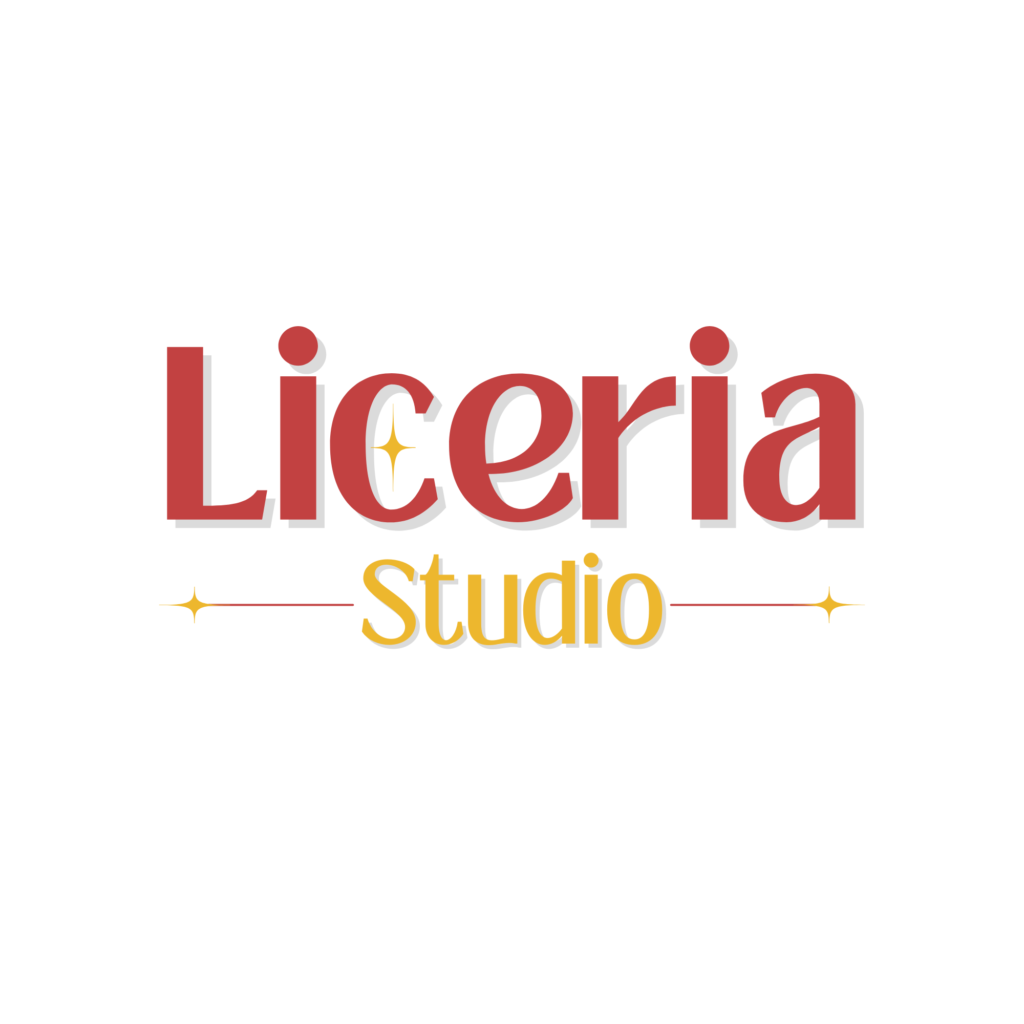 red and yellow art & design logo